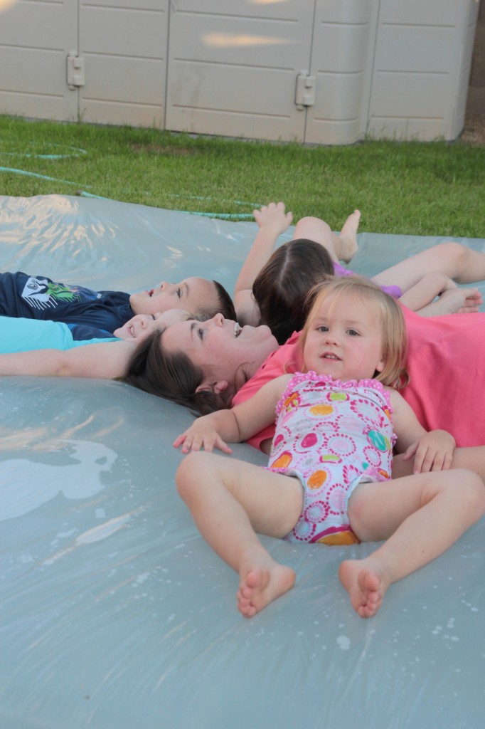 The water blob is a fun activity for the whole family