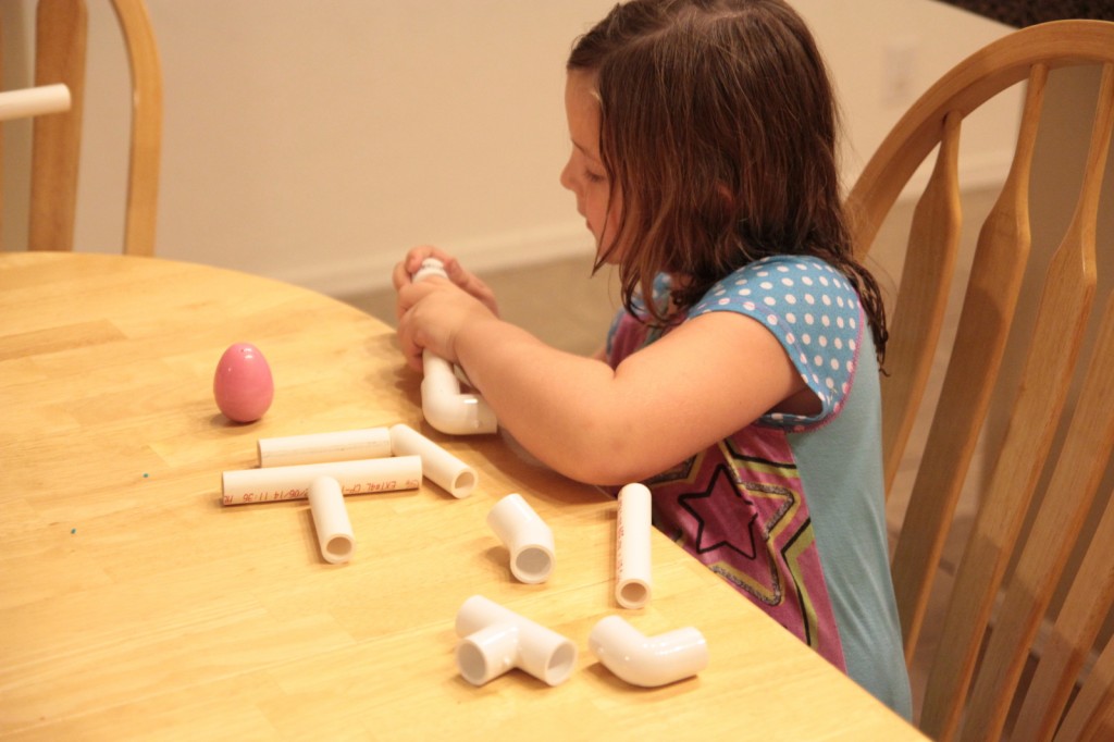 Girl Builds Marshmallow Shooter