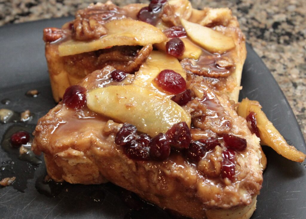 Caramel Apple and Pecan French Toast